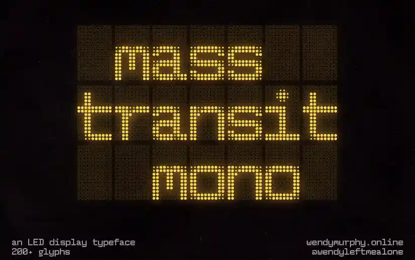 Mass Transit Mono LED Display Type