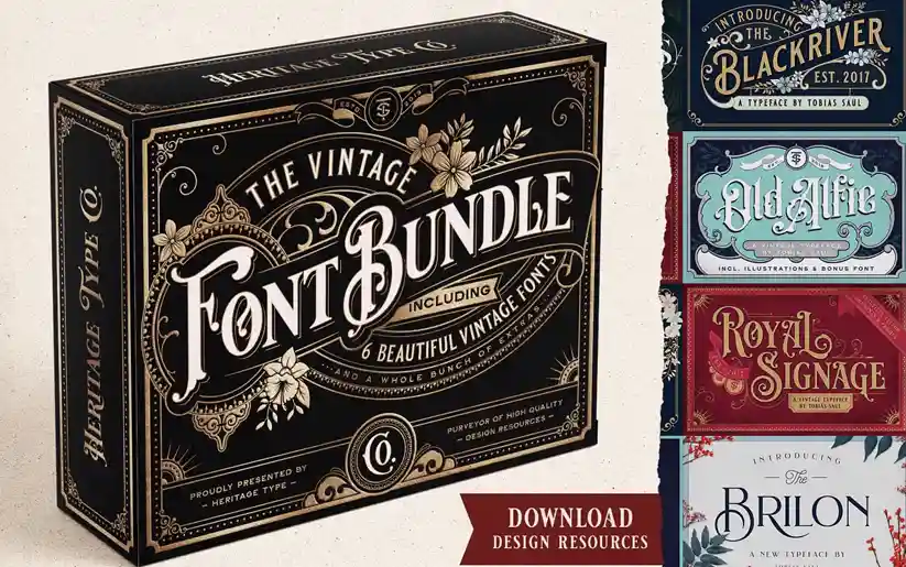 Vintage Font Bundle
