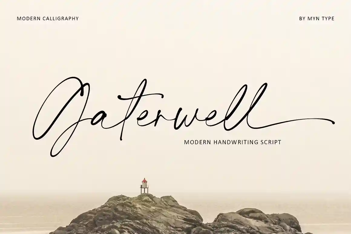 Gaterwell - Modern Chic Calligraphy Font