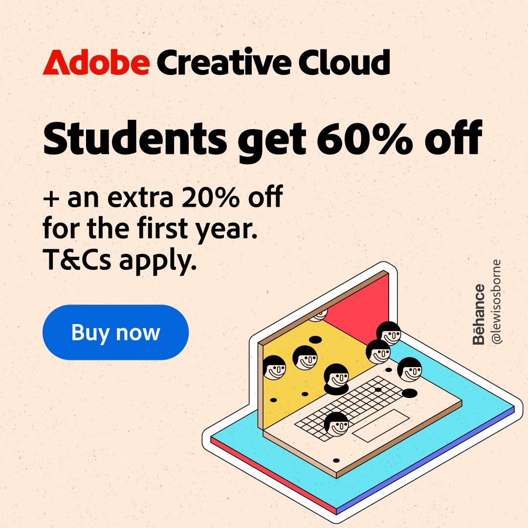 Adobe Creative Cloud 69 Percent OFF