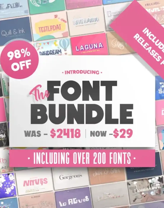 The HUGE Font Bundle — 491 Fonts for $29 (98% Off)