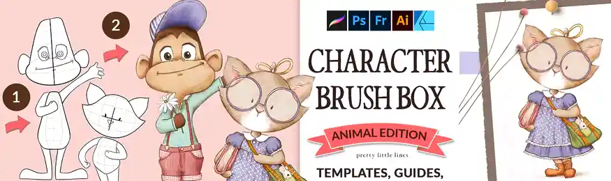 Character Brush Box for Photoshop by KrisLauren