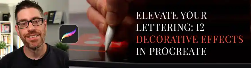 Procreate lettering course for creating quote prints and typography art to sell on Etsy