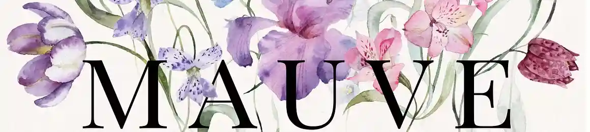 Mauve Iris Floral Flower Design by Veris Studio