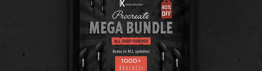 Procreate MEGA BUNDLE by Extreme Brushes on Creative Market