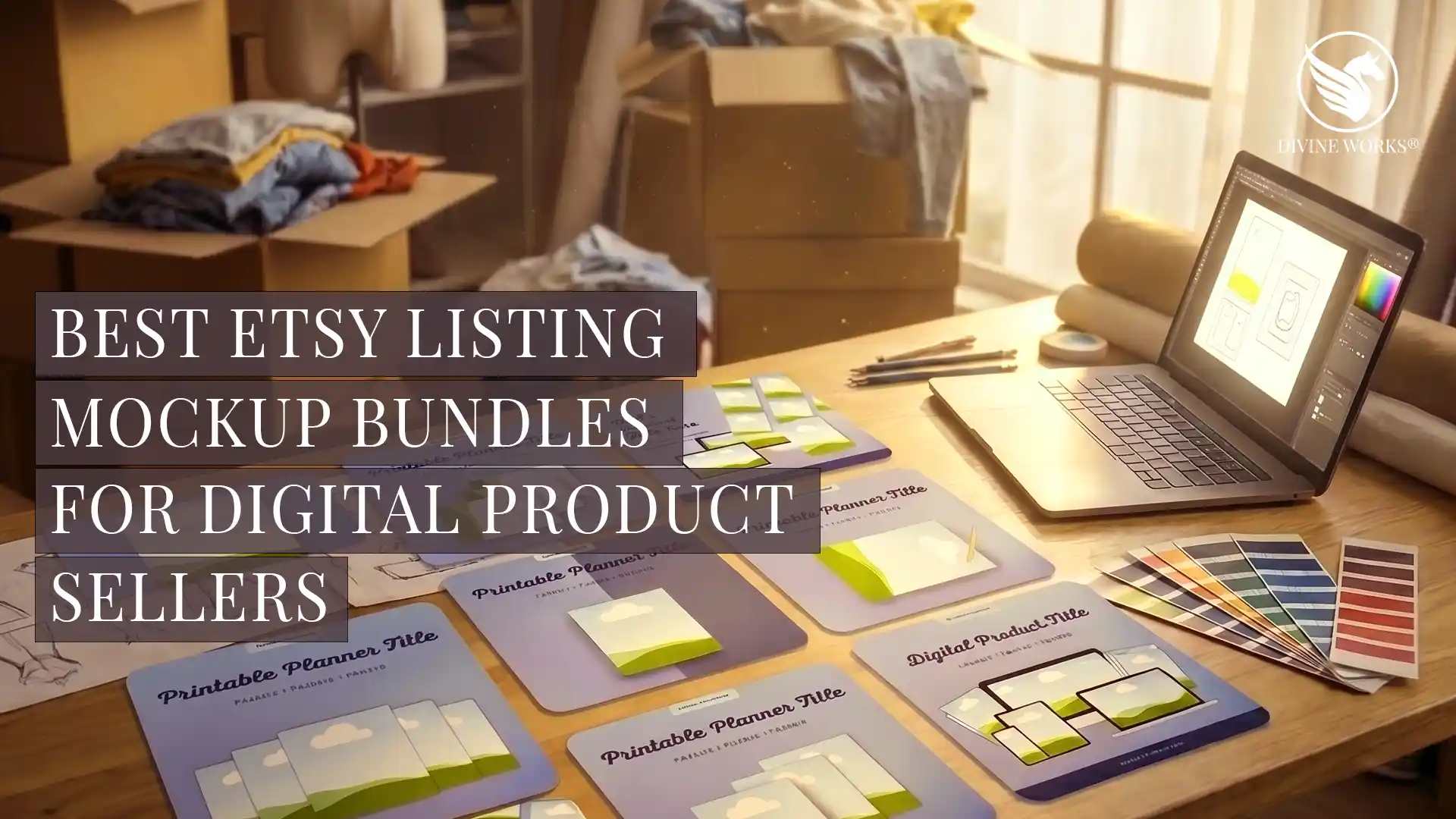 Best Etsy listing mockup bundles for digital product sellers