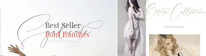 Best Seller Font Bundles script fonts Creative Market Teweka